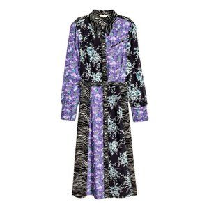 H&M Boho Patchwork Shirt Dress